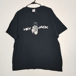 Duck Dynasty Hey Jack Black Cotton T-Shirt XL